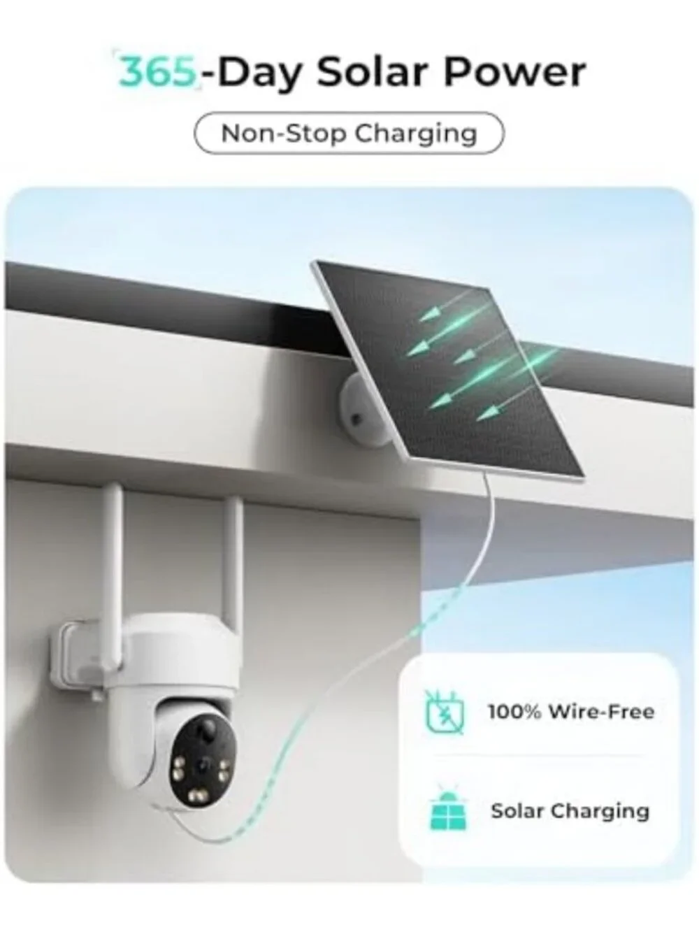2 Pack Outdoor Cellular Security Cameras - No WiFi, Motion Detection, Night